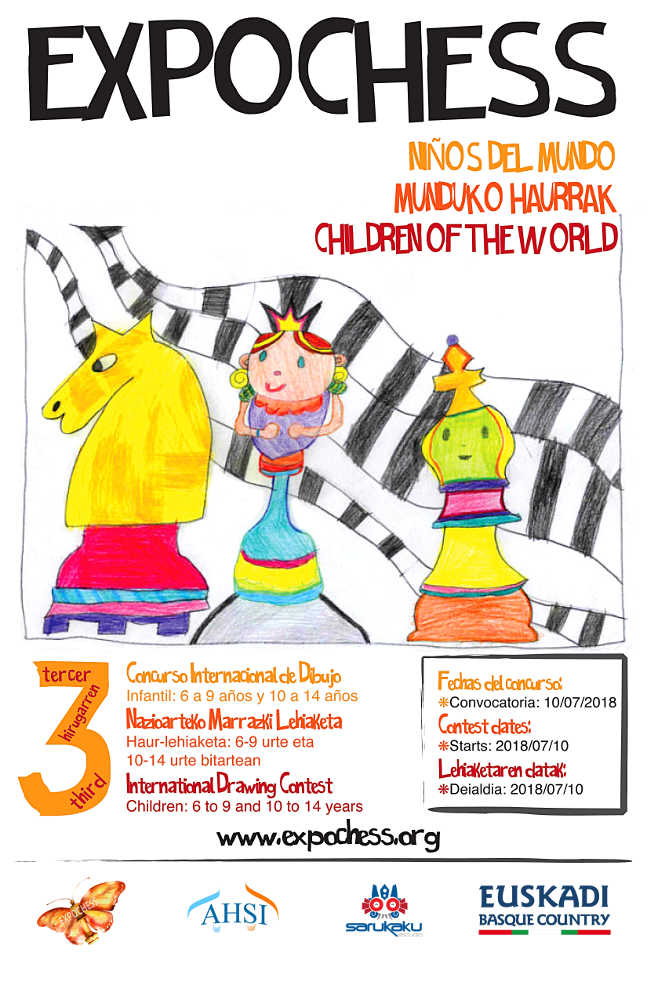 expochess 2018 drawing contest poster