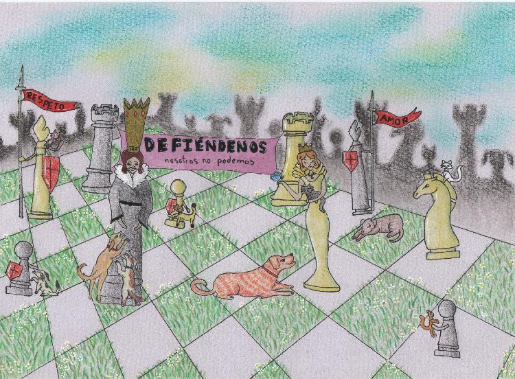 3-La vida animal si importa en el tablero del rey y la Reyna - Haley Taylor Álvarez, 11 años (BOLIVIA)