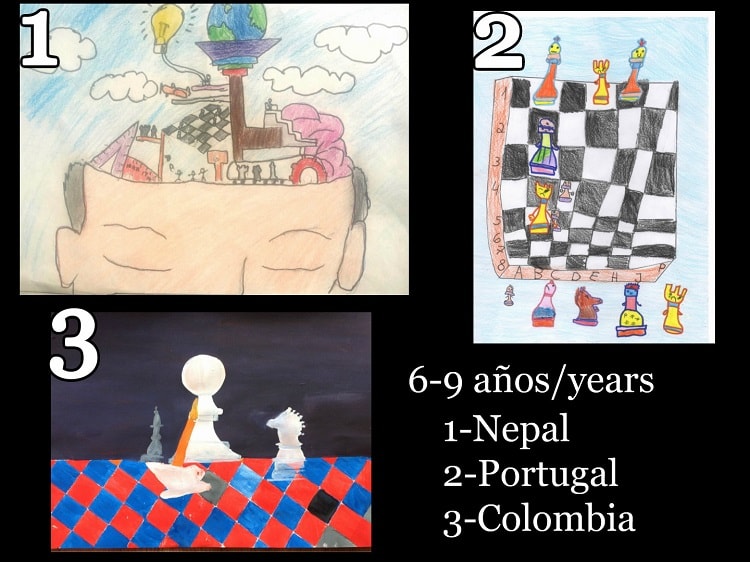 expochess niños del mundo 2017 nepal gana el concurso de dibujo 6-9 años
